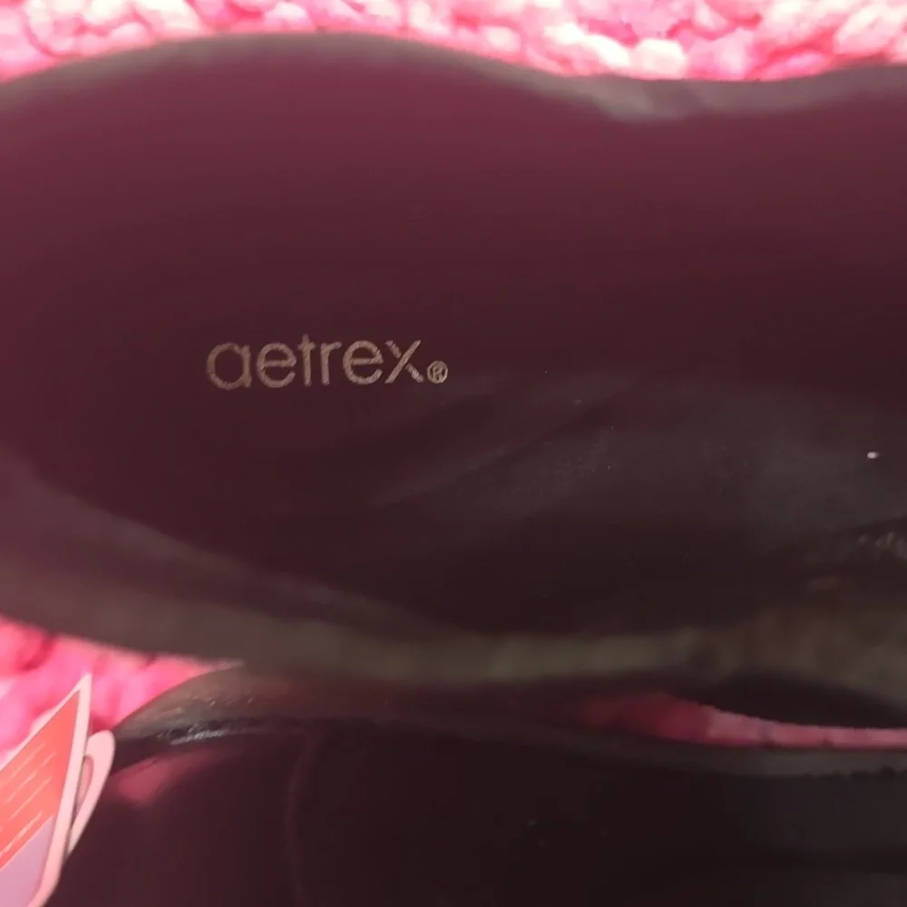 aetrex Kara‎ Black Wedge Ankle Boots